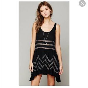 Free People Black/Grey Tank Dress